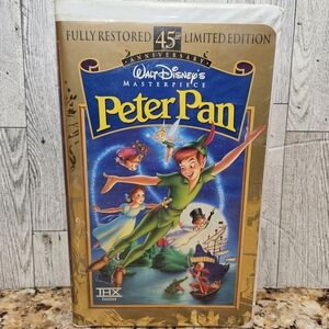 Peter Pan Walt Disney Masterpiece VHS 45th Anniversary Fully Restored Limited